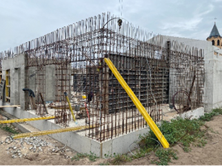 Zbrojenie ścian budynku