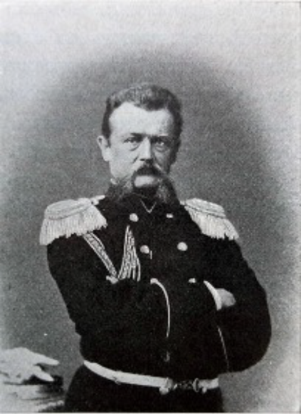 Fotografia przedstawiająca pułkownika Alexandear Gustava Roberta von Brömsen.