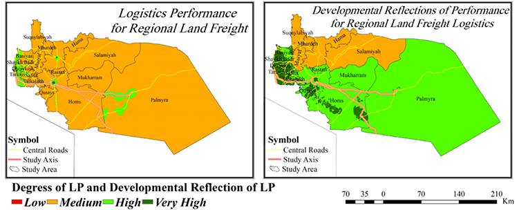 Final reclassified maps of third-level logistics performance and developmental reflections.