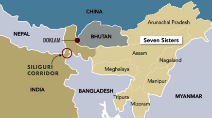 Siliguri Corridor, a geostrategic location for the neighbouring countries
