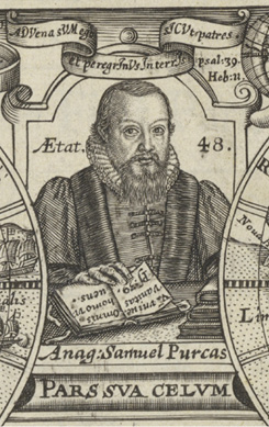 Ilustracja 8. Samuel Purchas (ok. 1577–1626) w wieku 48 lat (1625). Autor nieznany