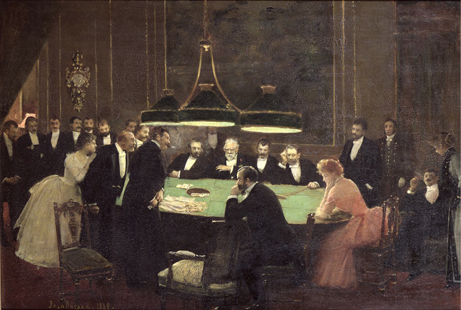 Jean Beraud, La salle de jeu au casino, 1889