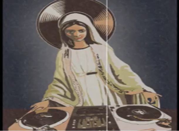 Obraz zawierający Ludzka twarz, obraz, ubrania, sztuka