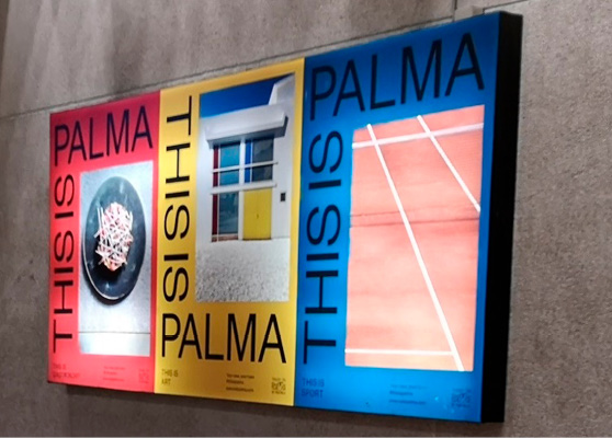 Three promotional posters all with the text “This is Palma.” 