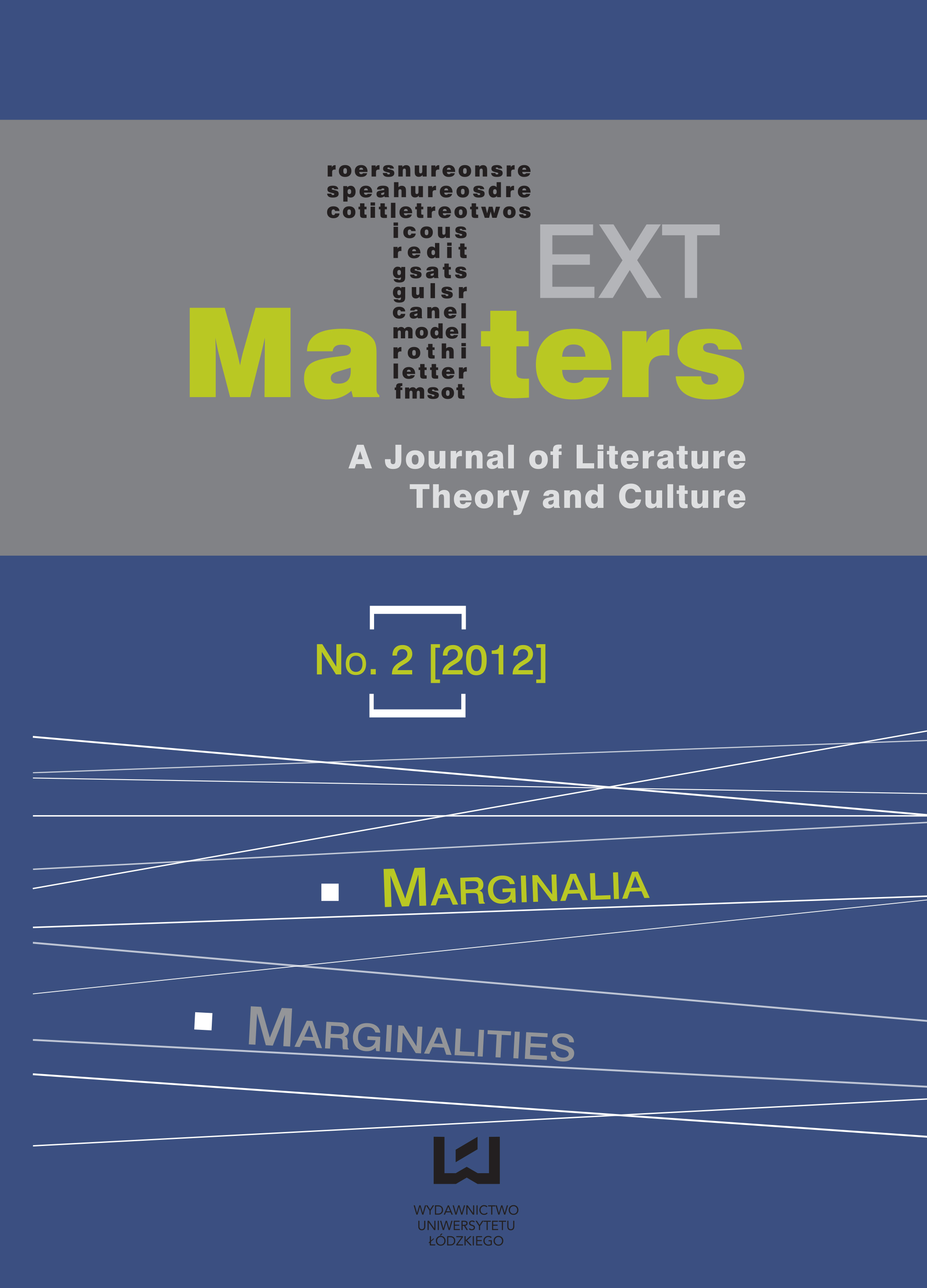 					View No. 2 (2012): Marginalia/Marginalities
				