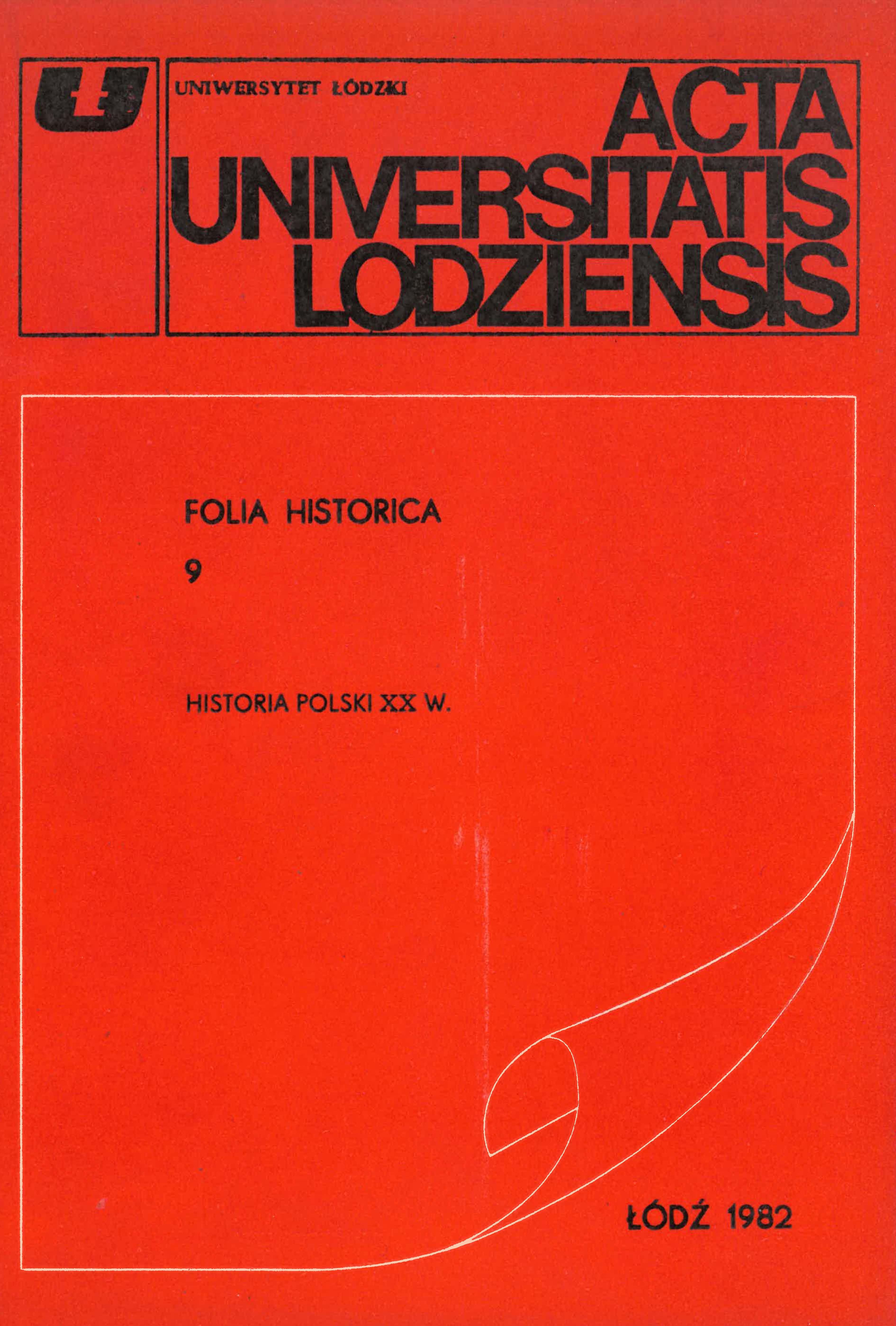 					Pokaż  Nr 9 (1982): Historia Polski XX w. 
				