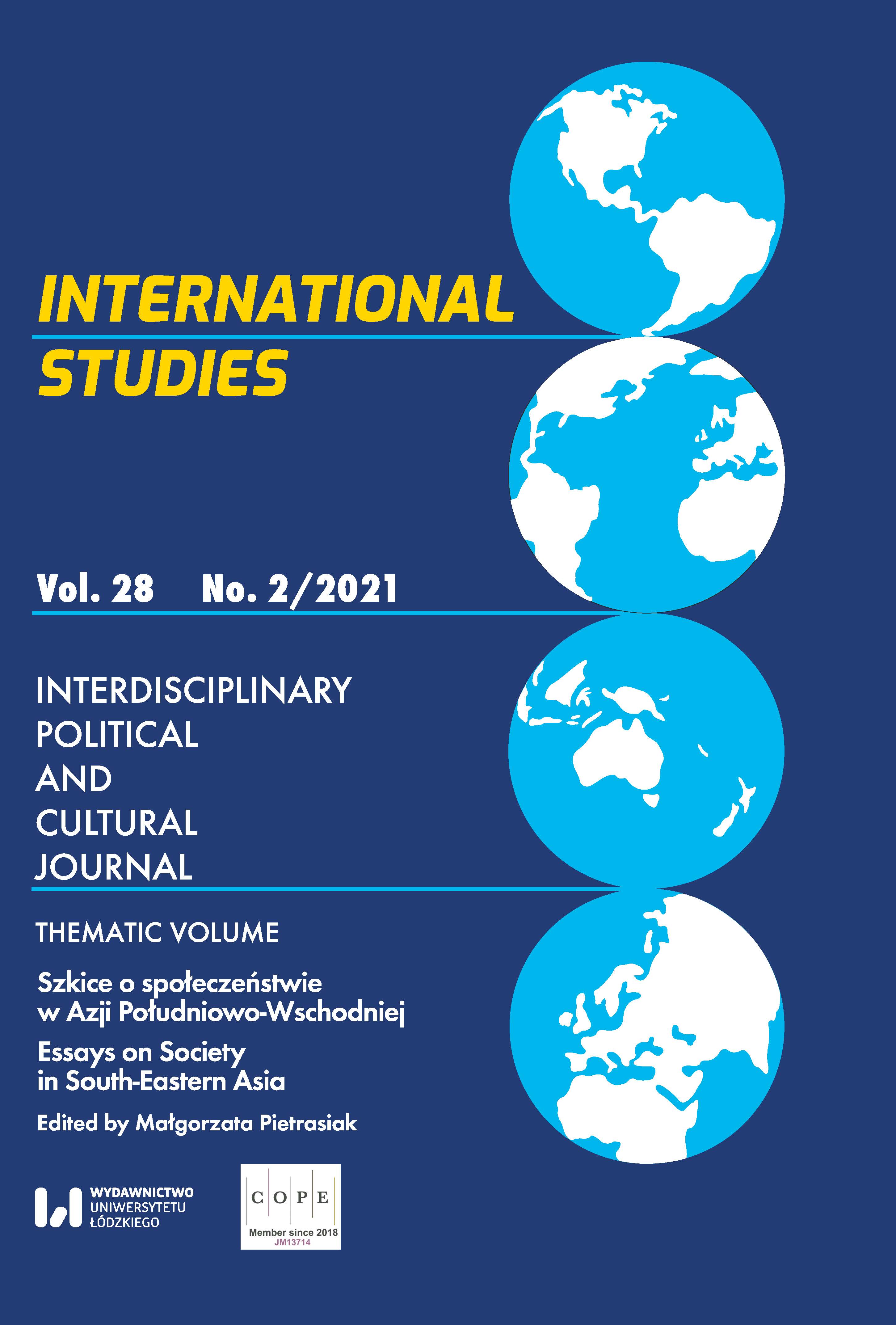 					View Vol. 28 No. 2 (2021): Essays on Society in South-Eastern Asia
				