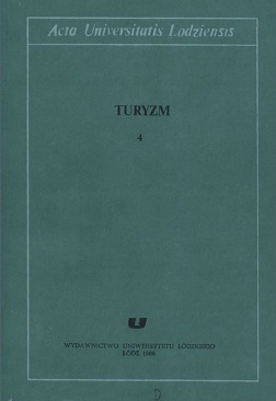 					View No. 4 (1988): Acta Universitatis Lodziensis. Turyzm
				
