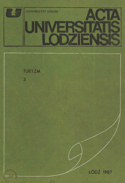 					View No. 3 (1987): Acta Universitatis Lodziensis. Turyzm
				