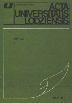 					View No. 2 (1986): Acta Universitatis Lodziensis. Turyzm
				