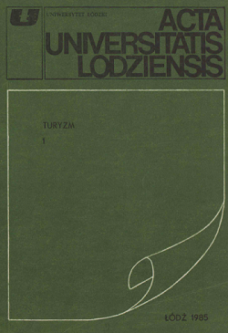 					View No. 1 (1985): Acta Universitatis Lodziensis. Turyzm
				