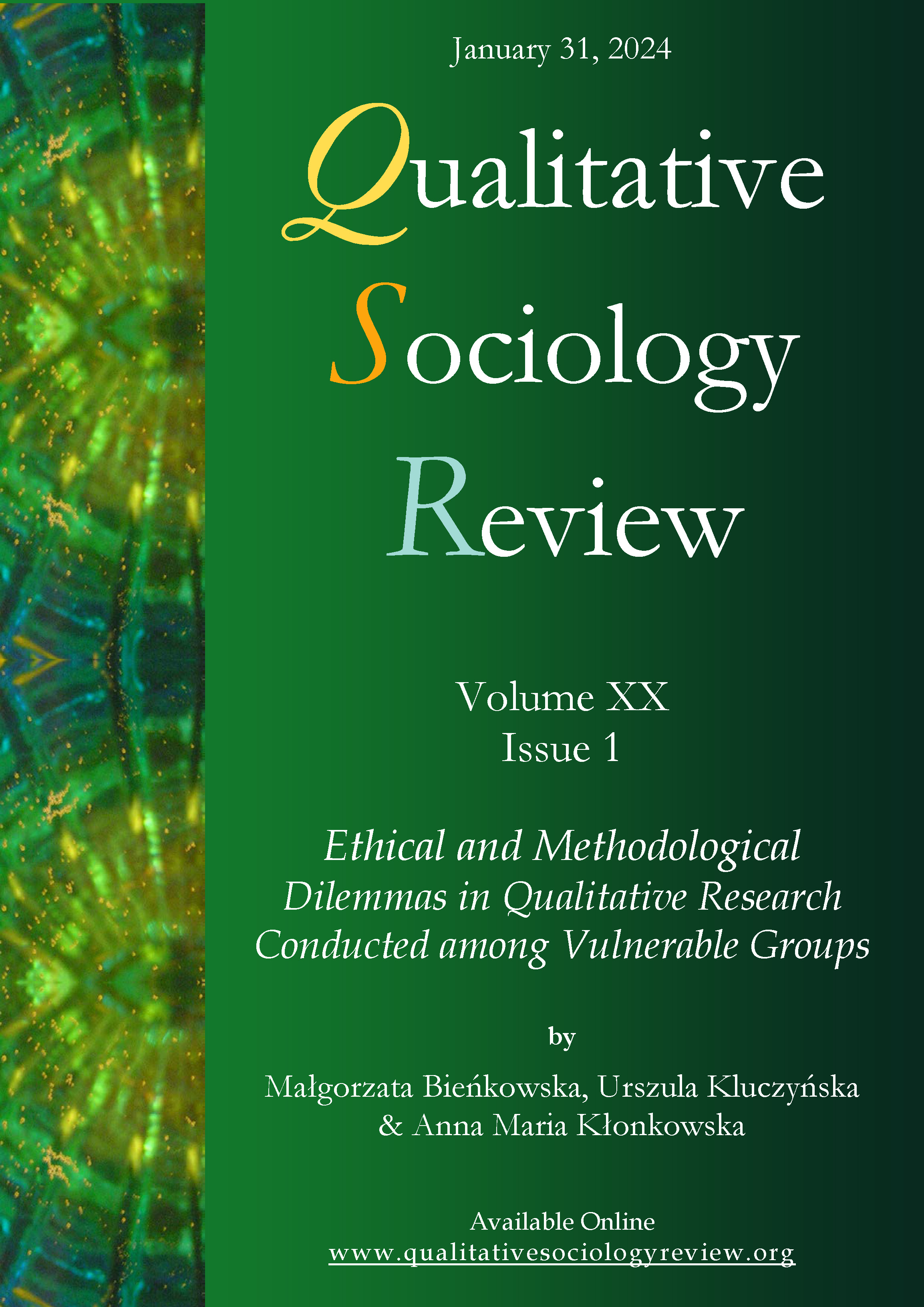 					View Vol. 20 No. 1 (2024): Ethical and Methodological Dilemmas in Qualitative Research Conducted among Vulnerable Groups
				