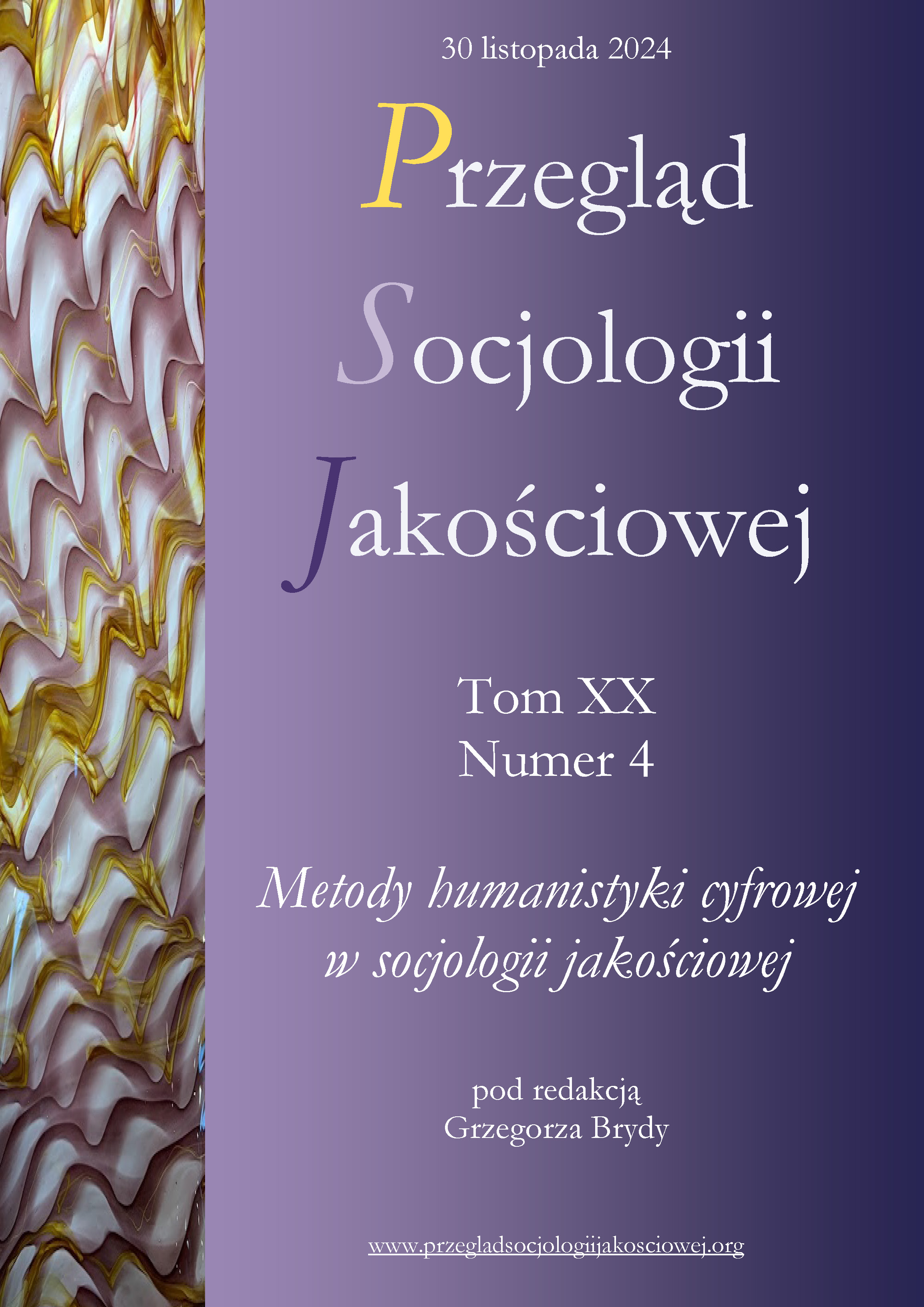 					Pokaż  Tom 20 Nr 4 (2024): Metody humanistyki cyfrowej w socjologii jakościowej
				