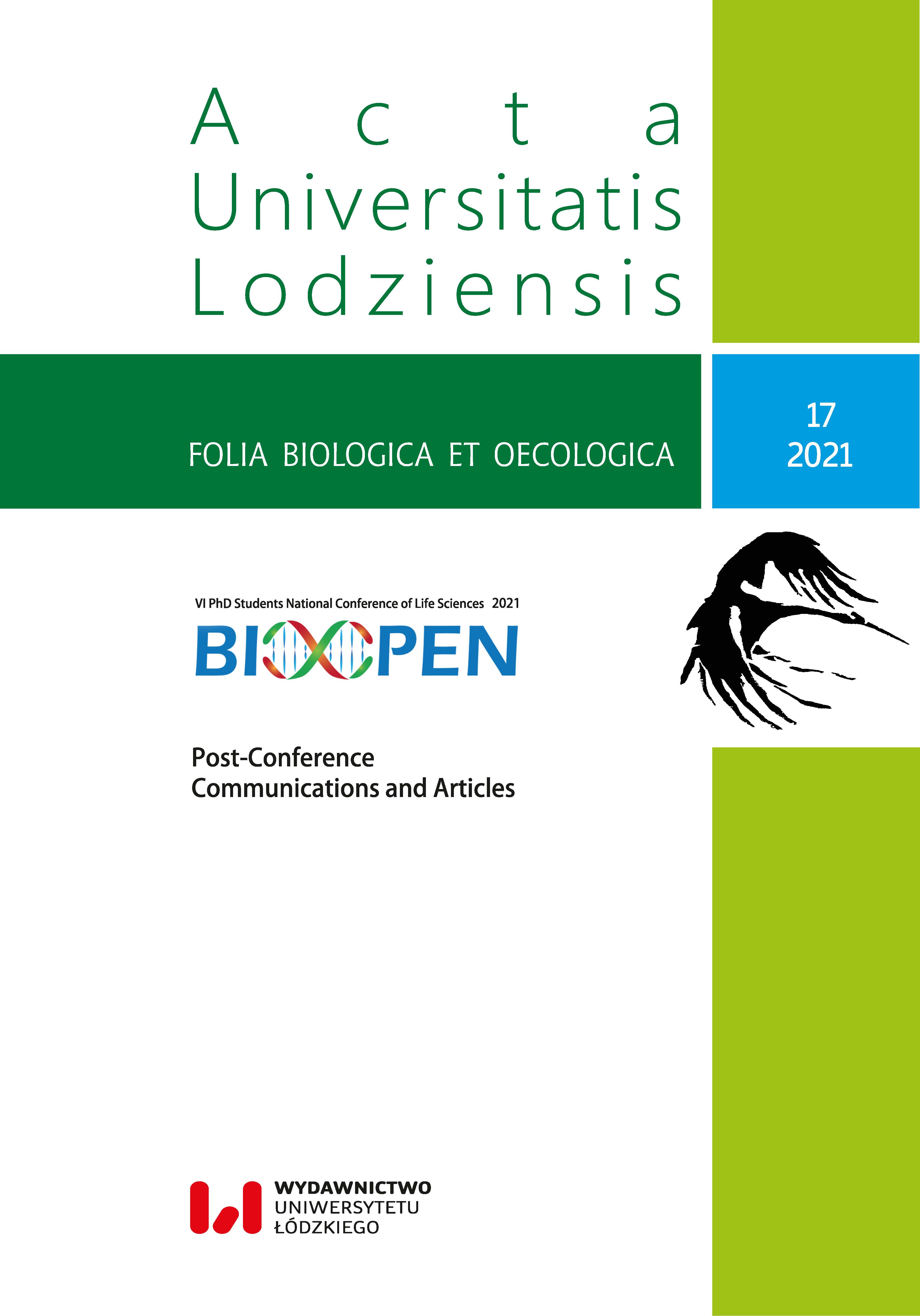					View Vol. 17 (2021): VI PhD Students National Conference of Life Sciences BIOOPEN 2021. Post-Conference Communications and Articles
				