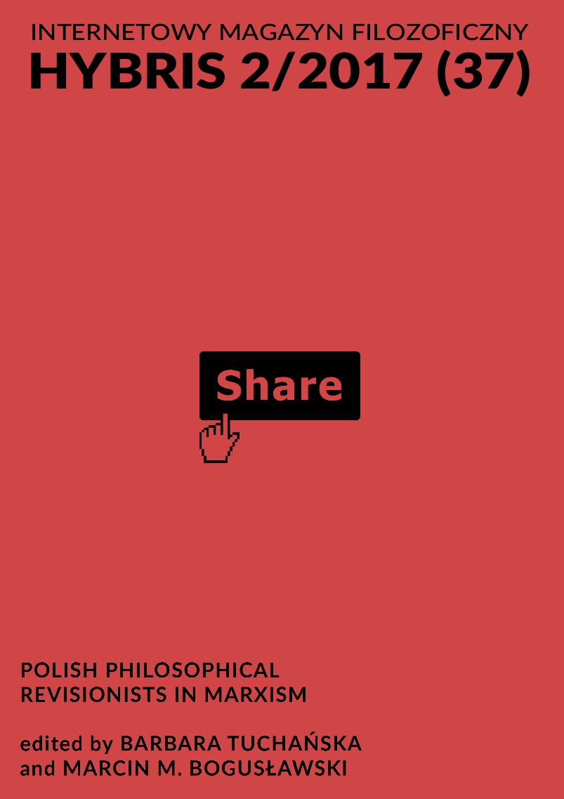					View Vol. 37 No. 2 (2017): Polish philosophical revisionists in marxism
				