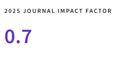 2025 journal Impact factor equals 0.7. The Journal Impact Factor (JIF) is a journal-level metric calculated from data indexed in the Web of Science Core Collection. It should be used with careful attention to the many factors that influence citation rates, such as the volume of publication and citations characteristics of the subject area and type of journal. The Journal Impact Factor can complement expert opinion and informed peer review. In the case of academic evaluation for tenure, it is inappropriate to use a journal-level metric as a proxy measure for individual researchers, institutions, or articles.